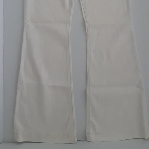 HOLLISTER  Cream Denim Flare Bell Bottom Jeans - Picture 3 of 7